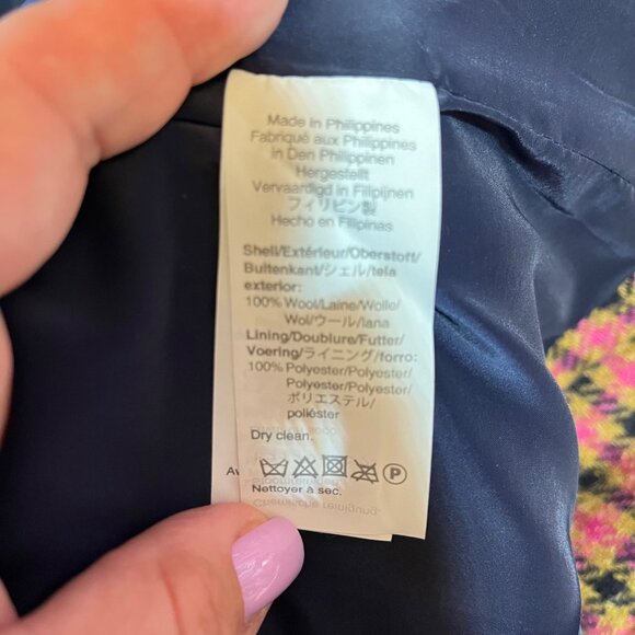 J.Crew Moon Wool Plaid Parke Blazer Size 00 - Picture 10 of 13